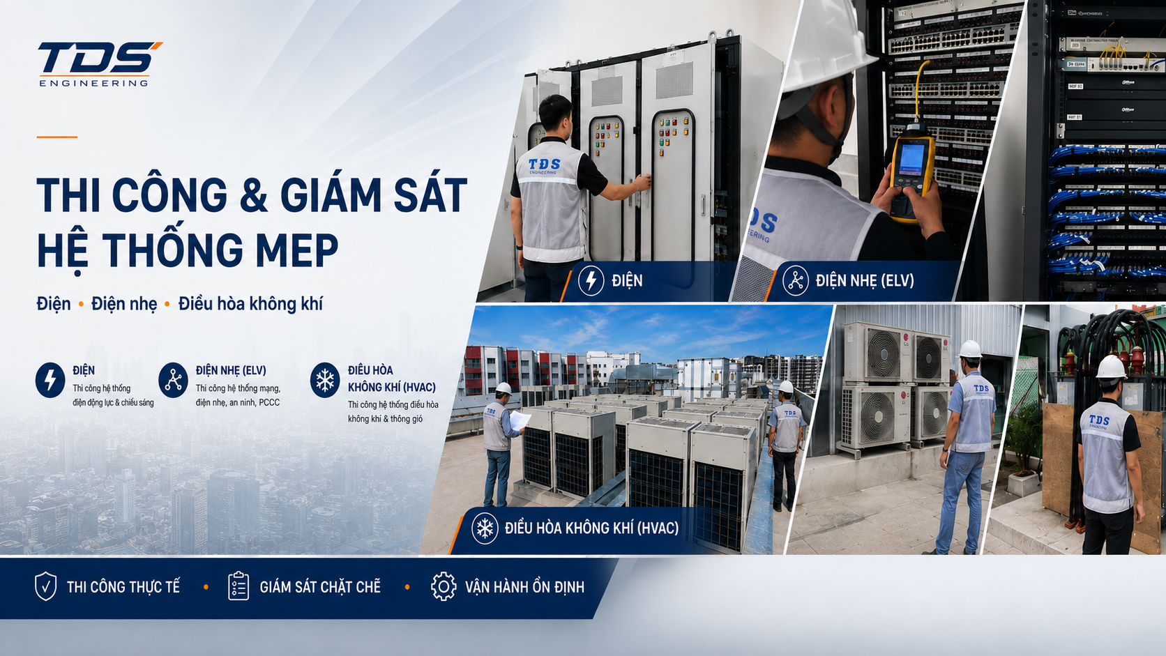 Quy trình kiểm tra hệ thống kỹ thuật công trình TDS